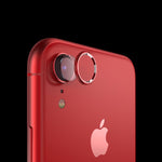 Back Camera lens protector temper glass film + metal real lens ring