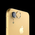 Back Camera lens protector temper glass film + metal real lens ring