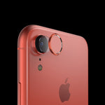 Back Camera lens protector temper glass film + metal real lens ring