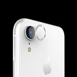 Back Camera lens protector temper glass film + metal real lens ring