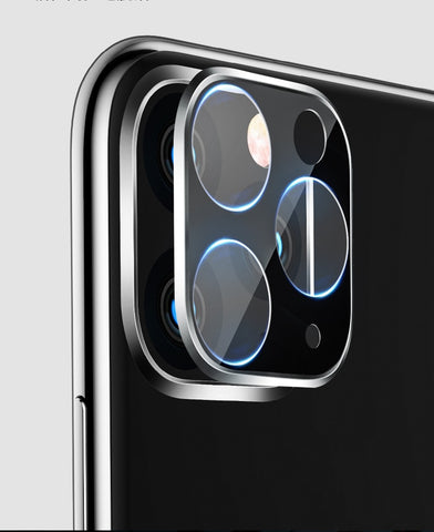 For iPhone 11 3D Full Back Camera Lens Screen Protector for iPhone 11 Pro Max 2019 Tempered Glass Film Aluminum Metal Lens Case