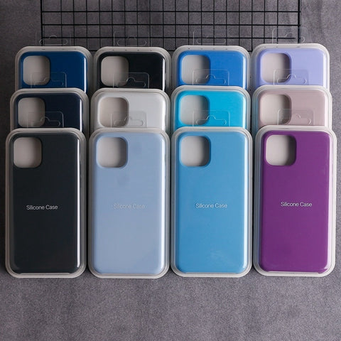 Official Logo Phone Case For iPhone 11 Pro For iphone 7 8 Plus 6 6S Silicone Liquid Original Cover For iPhone XS Max XR X Cases