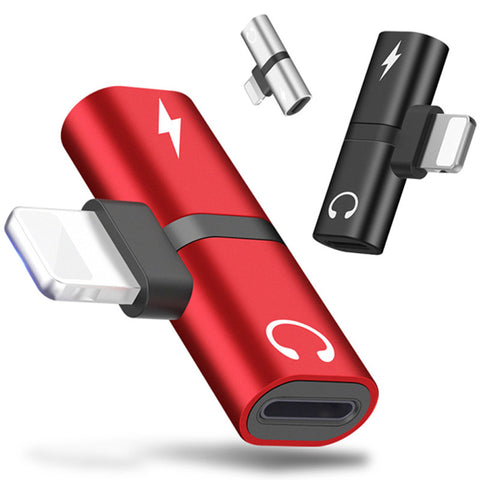 T-shaped headphone 2-in-1 dual-port adaptor for iPhone
