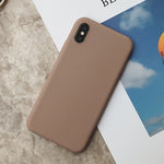 Silicone Case For iPhone 11 Pro Max Case Soft TPU Back Matte Color Phone Cases For Coque iPhone 6 7 8 Plus 6S XS Max XR X Etui