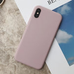 Silicone Case For iPhone 11 Pro Max Case Soft TPU Back Matte Color Phone Cases For Coque iPhone 6 7 8 Plus 6S XS Max XR X Etui