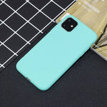 Silicone Case For iPhone 11 Pro Max Case Soft TPU Back Matte Color Phone Cases For Coque iPhone 6 7 8 Plus 6S XS Max XR X Etui