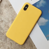 Silicone Case For iPhone 11 Pro Max Case Soft TPU Back Matte Color Phone Cases For Coque iPhone 6 7 8 Plus 6S XS Max XR X Etui