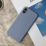 Silicone Case For iPhone 11 Pro Max Case Soft TPU Back Matte Color Phone Cases For Coque iPhone 6 7 8 Plus 6S XS Max XR X Etui