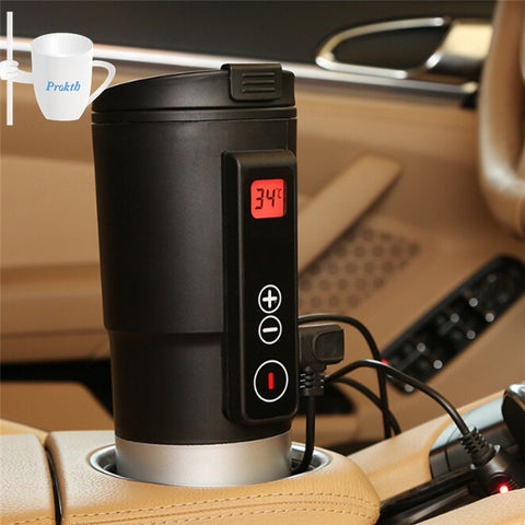 13oz 380 ml Smart Temperature Control Cup Coffee Tea Milk Electric Heating Cup keep the temperature For Car Camping travel