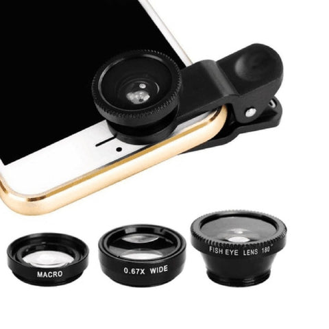 3-in-1 Wide Angle Macro Fisheye Lens
