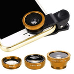 3-in-1 Wide Angle Macro Fisheye Lens