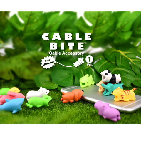 Universal Charging Cable Cartoon Bite Stub