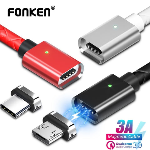Magnetic type-C USB fast charge