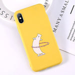 Lovebay Phone Case For iPhone 6 6s 7 8 Plus X XR XS Max Cute Cartoon Letter Deer Smiley Face Soft TPU For iPhone 5 5S SE Cover