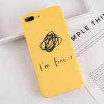 Lovebay Phone Case For iPhone 6 6s 7 8 Plus X XR XS Max Cute Cartoon Letter Deer Smiley Face Soft TPU For iPhone 5 5S SE Cover