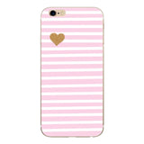 Heart Print Case For Iphones