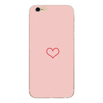 Heart Print Case For Iphones