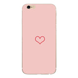 Heart Print Case For Iphones