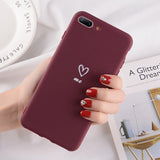 LoveBay Love heart Pattern Soft TPU Case for iPhone