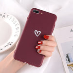 LoveBay Love heart Pattern Soft TPU Case for iPhone