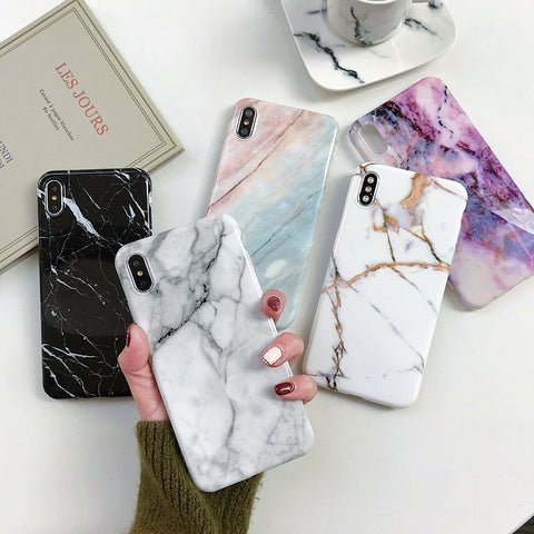 Marble Case Iphone Mobiles