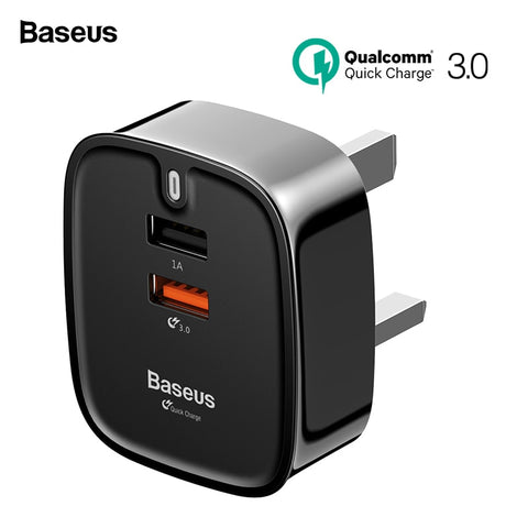 USB Quick Charge 3.0 UK Plug Double Port Wall Charger