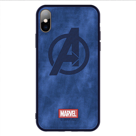 Original brand Phone case For iphone X XS XR XS MAX Captain Marvel The Avengers Cloth High Quality Back Cover Iron Man funda