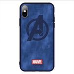 Original brand Phone case For iphone X XS XR XS MAX Captain Marvel The Avengers Cloth High Quality Back Cover Iron Man funda
