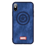 Original brand Phone case For iphone X XS XR XS MAX Captain Marvel The Avengers Cloth High Quality Back Cover Iron Man funda