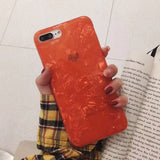 USLION Glitter Phone Case For iPhone 7 8 Plus Dream Shell Pattern Cases For iPhone XR XS Max 7 6 6S Plus Soft TPU Silicone Cover