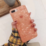 USLION Glitter Phone Case For iPhone 7 8 Plus Dream Shell Pattern Cases For iPhone XR XS Max 7 6 6S Plus Soft TPU Silicone Cover