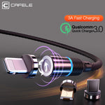 360Degree LED Fast USB Charger 3in1