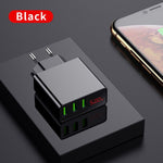 Stylish USB Charger with LED Display and 3 ports