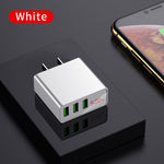 Stylish USB Charger with LED Display and 3 ports