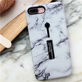 For iphone 6 6s 7 8 Plus X Marble Flower Flamingo Soft silicon Ring Phone Case For iphone 6 Case Hide Stand Holder Cover