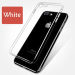Luxury Clear Silicone Soft TPU Case For 7 8 6 6s Plus 7Plus 8Plus X XS MAX XR Transparent Phone Case For iPhone 5 5s SE 6sPlus